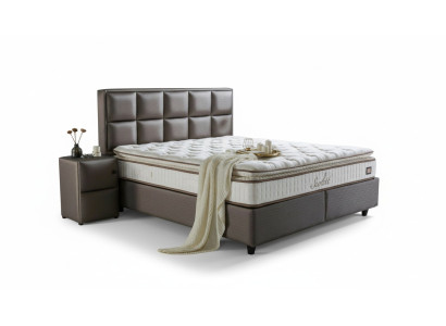Bed Leather Bedroom Furniture Quality Modern Beds Box Spring New