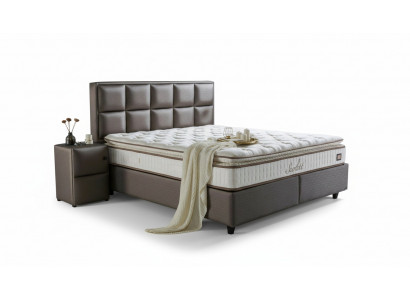 Bed Leather Bedroom Furniture Quality Modern Beds Box Spring New