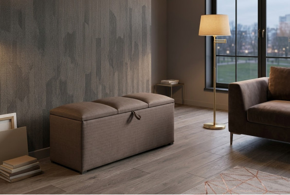 Chest storage box luxury bedroom stool textile footstool