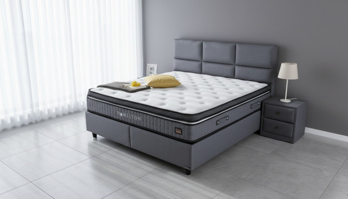 Bed Textiles 2x Nightstand 3-piece Bedroom Set Modern Luxury Furniture New Beds