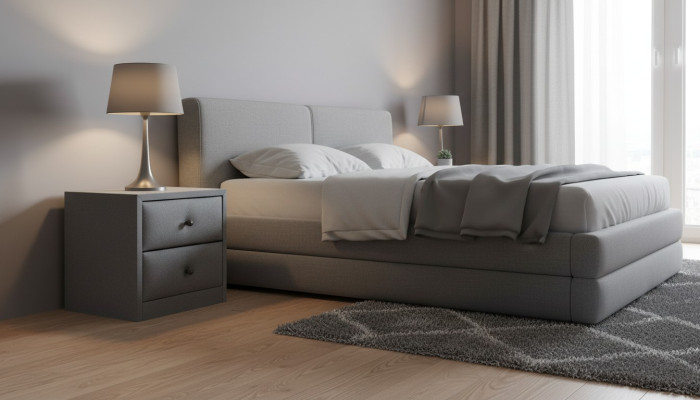 Design bedside table textile upholstery furniture bedside tables consoles bedroom fabric