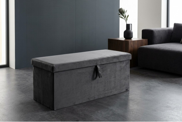 Modern design storage box luxury bedroom stool fabric chest boxes