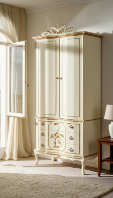 Wardrobe Wood Baroque Rococo Furniture Classic Bedroom Furniture Cabinets New