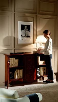 Living room furniture classic baroque style dresser book dresser wood