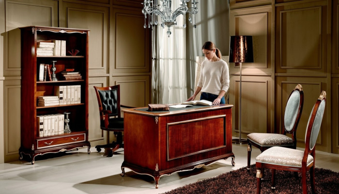 Office furniture table desk Italian style furniture real wood desks
