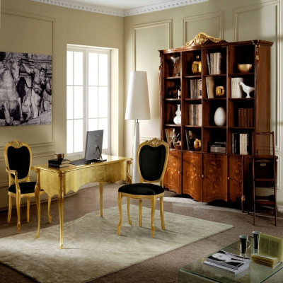 Furniture classic style bookcase design luxury cabinet Italian furniture