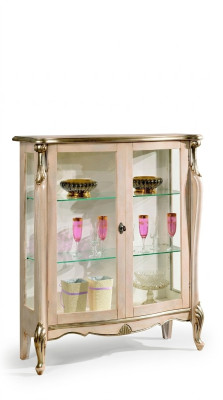 Furniture Wood Style Baroque Display Cabinet Glass Cabinet Chest of Drawers Cabinets Italian