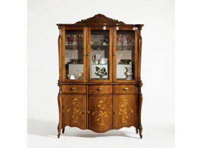 Furniture luxury wood style cabinet sideboard display cabinet design Italian furniture new