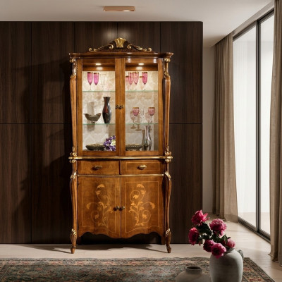 Furniture, classic style display cabinet, living room cabinets, luxury design, Italian furniture, new.
