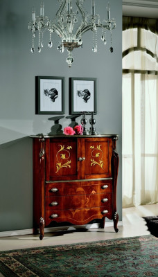 Furniture Wood Style Baroque Chic Cabinet Dresser Cabinets Designer Italian