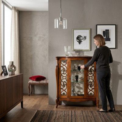 Design furniture wood luxury classic style baroque showcase Italian furniture sideboard