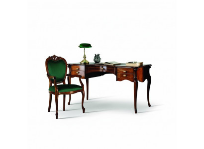 Baroque Rococo Desk Table 2-piece Set Italian Furniture