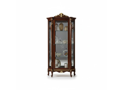 Italian furniture wood classic style design showcase cabinet shelf cabinets