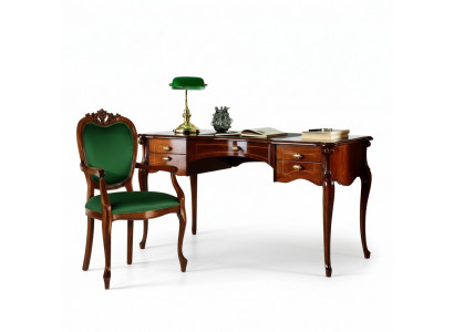 Italian classic wooden furniture luxury armchair office furniture style baroque
