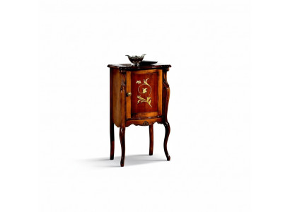 Design Furniture Style Baroque Dresser Showcase Brown Wood Luxury Italian