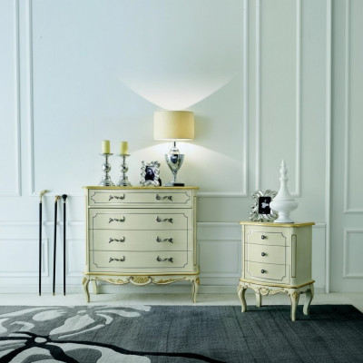 Design furniture style Baroque chest of drawers wood Italy furniture sideboard luxury sideboard