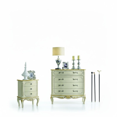 Design furniture style classic luxury XXL dresser white wood luxury Italian
