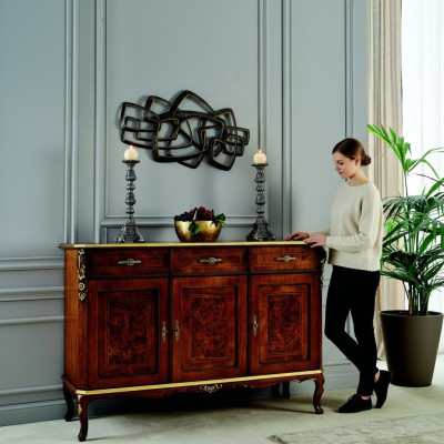Chic Italian furniture style baroque dresser cabinet cabinets designer