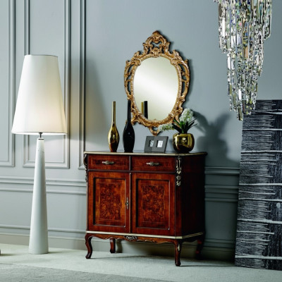 Designer Wood Italian Furniture Design Furniture Style Baroque 2-Piece Chest of Drawers