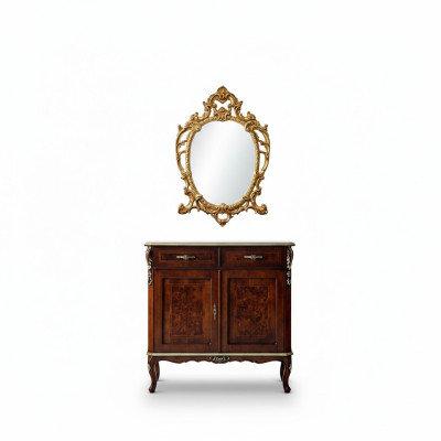 Designer Wood Italian Furniture Design Furniture Style Baroque 2-Piece Chest of Drawers