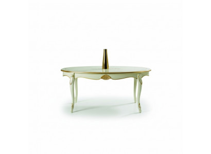 Design Italian furniture luxury dining table dining room wood furniture classic style bright