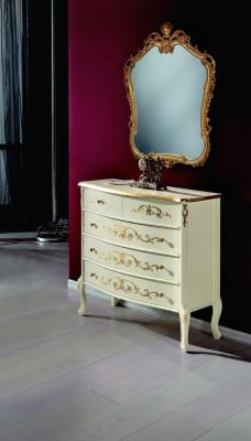 Furniture Wood Style Baroque Dresser Cabinets Designer Luxury Italian