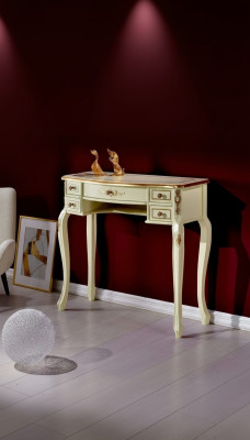 Design luxury furniture secretary antique style baroque table wood Italian furniture new