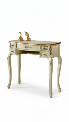 Design luxury furniture secretary antique style baroque table wood Italian furniture new