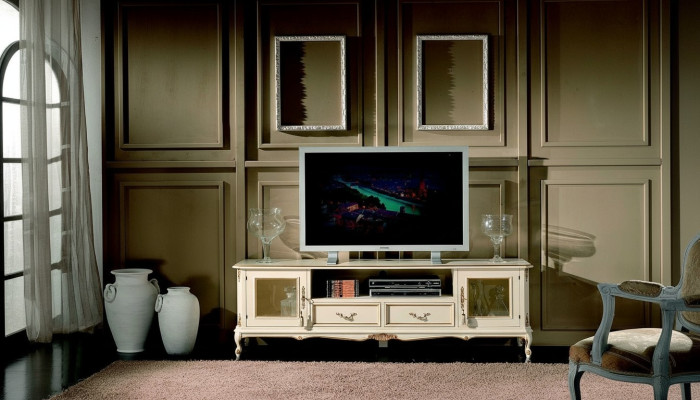 Sideboard TV lowboard RTV cabinet table living room wood furniture baroque style new