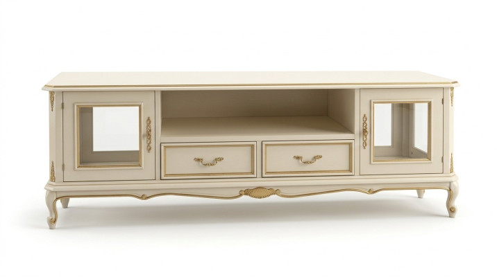 Sideboard TV lowboard RTV cabinet table living room wood furniture baroque style new