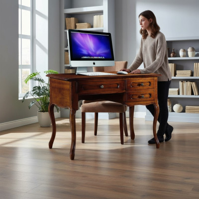 Luxury Desk Italian Classic Wood Furniture Office Furniture Style