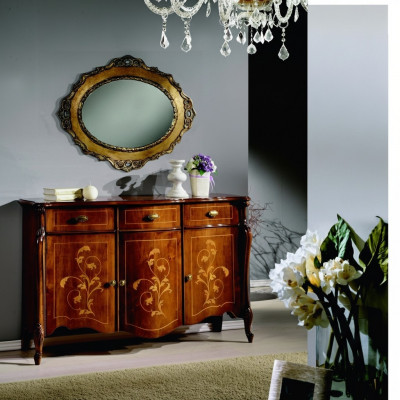 Baroque Style Furniture 2-piece Set Luxury Wood Italian Luxury Furniture Chest of Drawers
