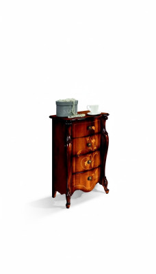 Baroque Style Italian Furniture Design Dresser Wardrobe Brown Luxury Wooden Skirt New