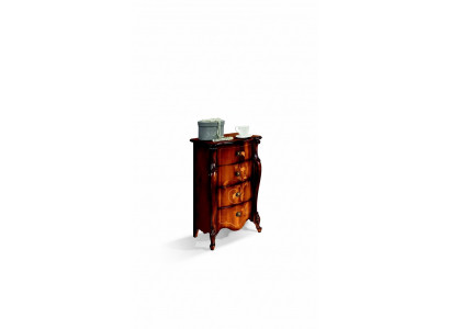 Baroque Style Italian Furniture Design Dresser Wardrobe Brown Luxury Wooden Skirt New