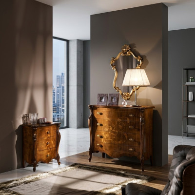 Italian furniture design sideboard brown luxury wood designer style