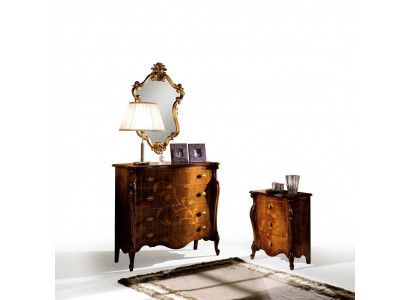 Brown luxury Italian furniture design sideboard wooden furniture style