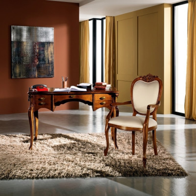Wood Furniture Luxury Italian Classic Desk Office Furniture Design