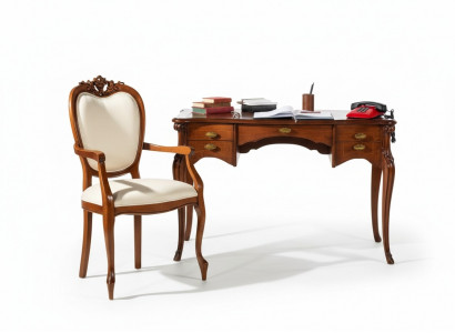 Wood furniture luxury office 2-piece set desk chair Italian luxury
