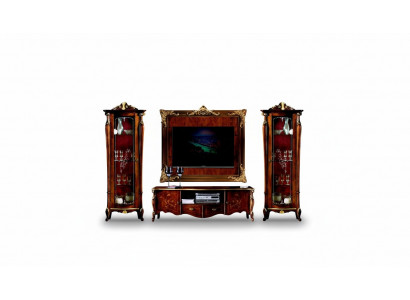 4-piece set Italian furniture: 2 display cabinets, sideboard, TV wall panel, cabinet