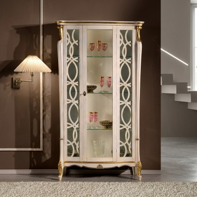 Classic furniture wood design showcase style shelf cabinet cabinets Italian furniture new
