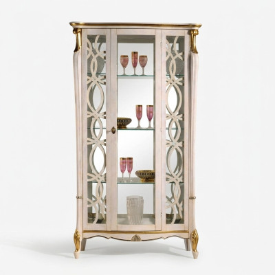 Classic furniture wood design showcase style shelf cabinet cabinets Italian furniture new