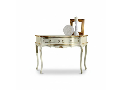 Design furniture style Baroque luxury console table white wood Italian table tables