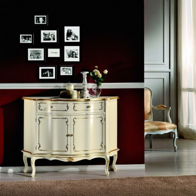 Luxury Italian wooden furniture Baroque dresser living room wardrobe sideboard