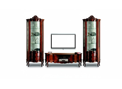 Italian Design Luxury Style Living Room Furniture Display Cabinet Baroque Rococo Style Set