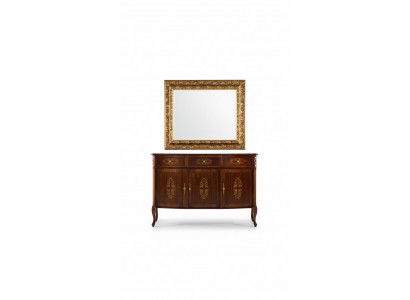 Designer wood luxury Italian furniture 2-piece set furniture style baroque dresser