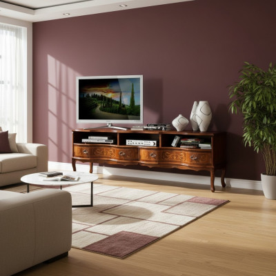 Italian wooden furniture sideboard TV lowboard long RTV cabinet luxury living room new
