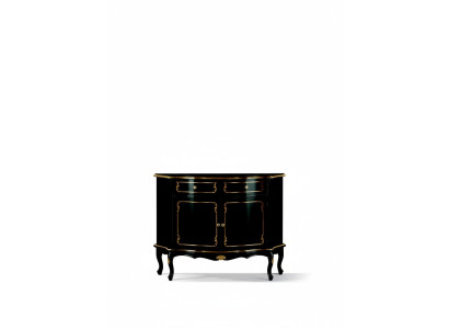 Luxury Italian Wood Furniture Black Sideboard Luxury Buffet Cabinet