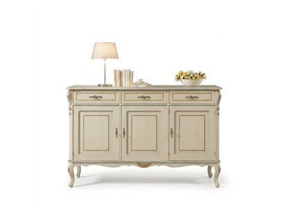 Luxury Italian Wooden Furniture White Large Buffet Cabinet Living Room Furniture New