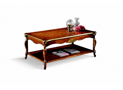 Design wood Italian furniture baroque style brown coffee table living room table new