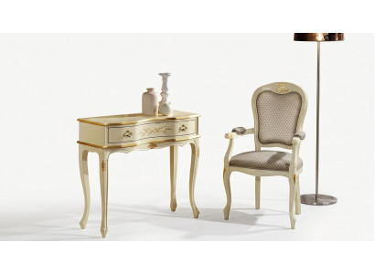 Send designer luxury baroque armchairs Italian wooden chair living room furniture